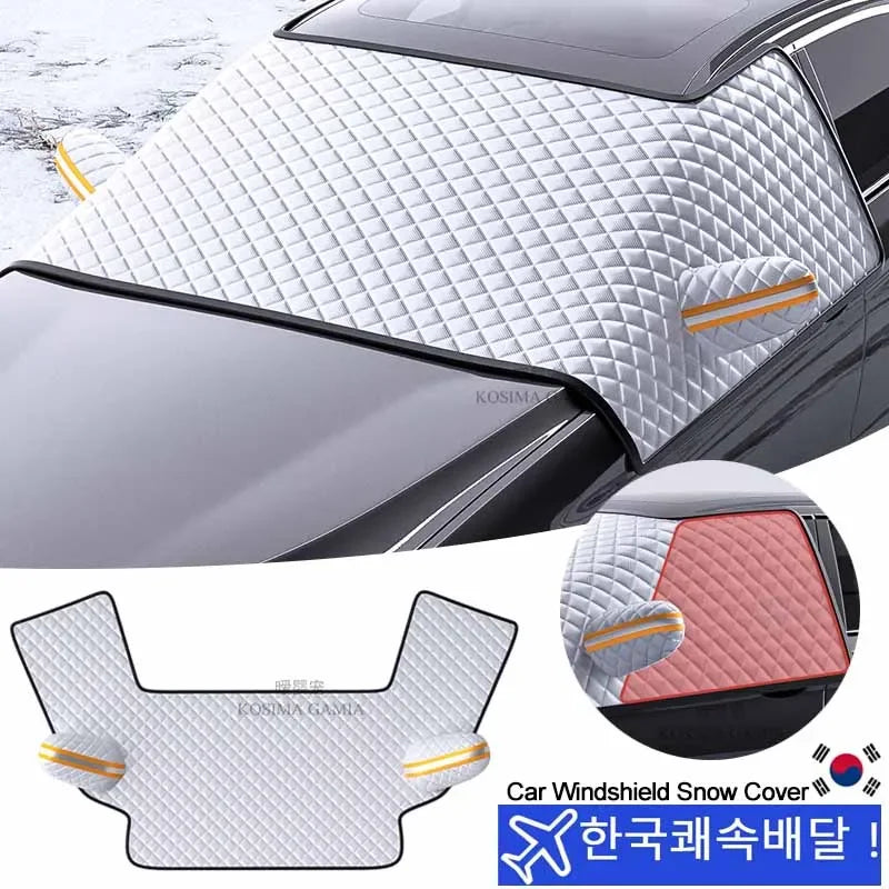 Car Front Windscreen Cover Automobile Sunshade Snow Cover Car Windshield Ice Frost Sun Shade Protector Waterproof Upgrade