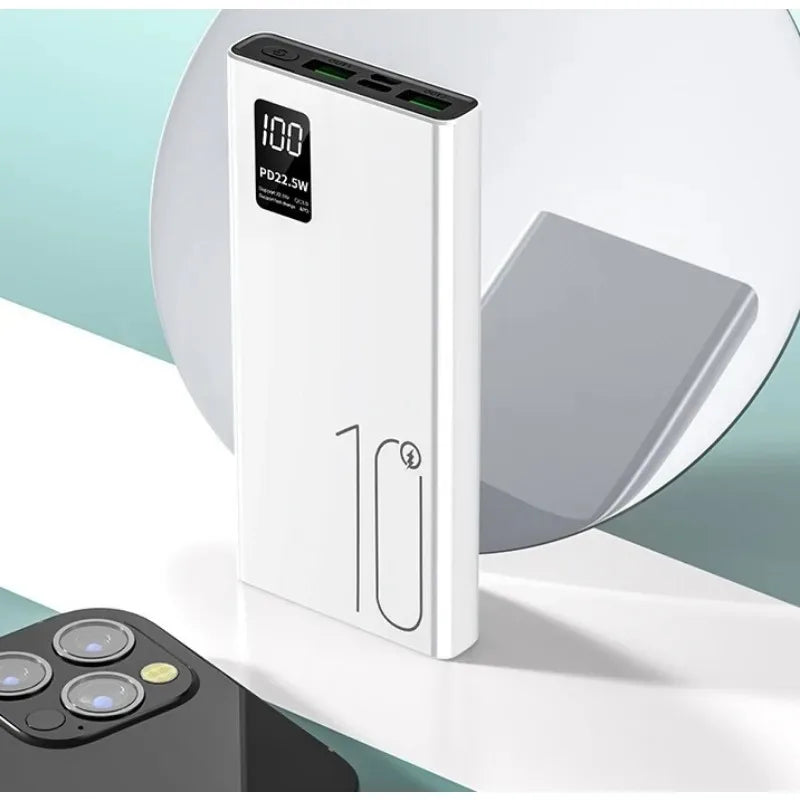 200000mAh 22.5W Power Bank Fast Charging Power Bank High Capacity External Battery Hot Digital Display