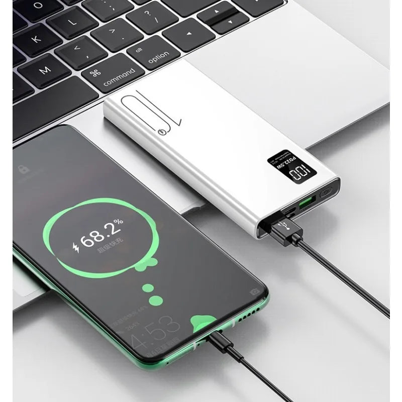 200000mAh 22.5W Power Bank Fast Charging Power Bank High Capacity External Battery Hot Digital Display